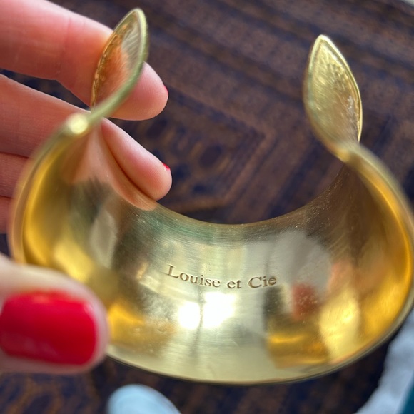 Louise et vie gold cuff bracelet - Picture 2 of 5
